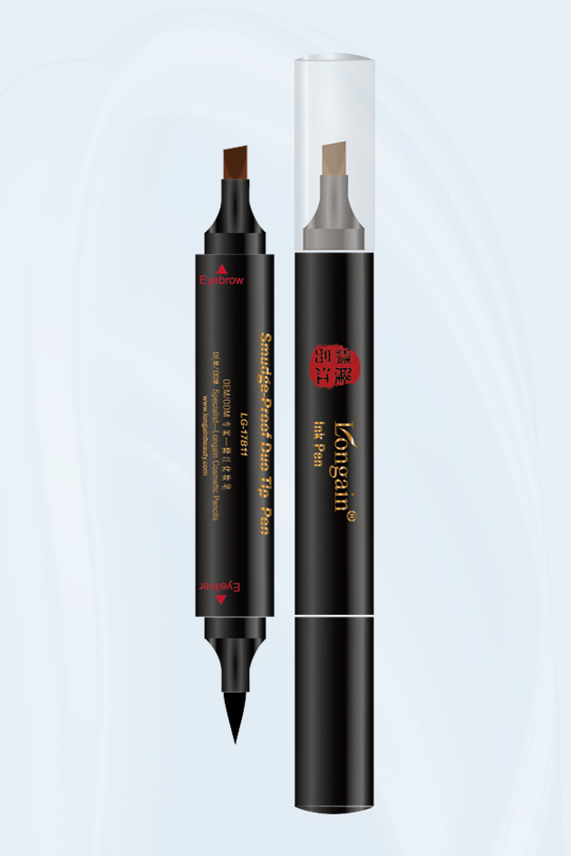 2 in 1 thick liquid eyeliner and eyebrow pencil