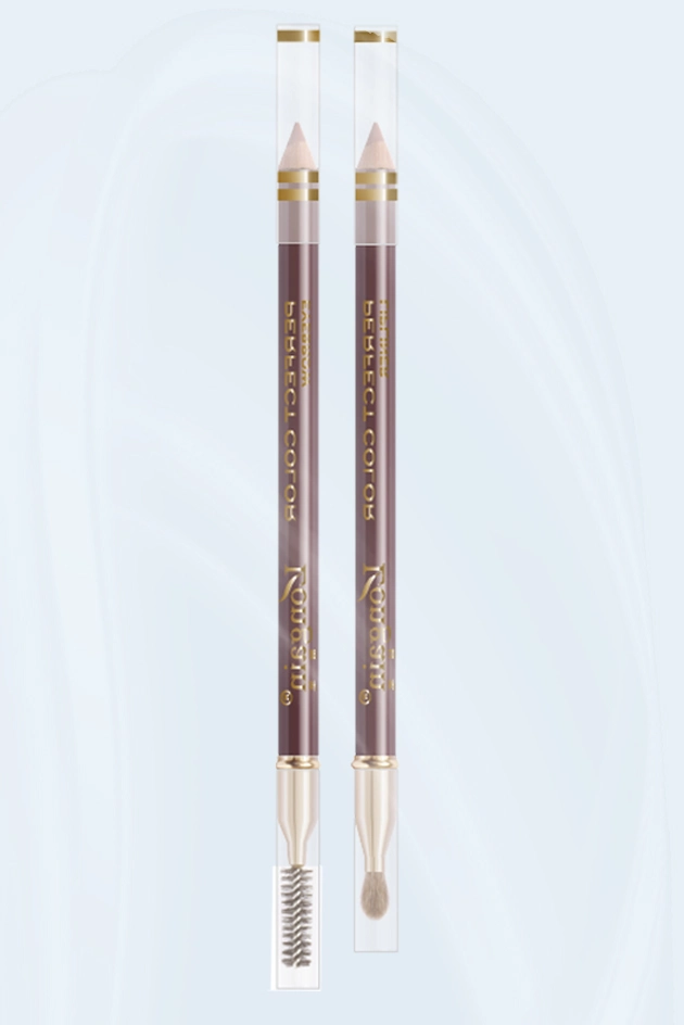 Dual-ended Long-Lasting Wooden Eyebrow Pencil with Brush