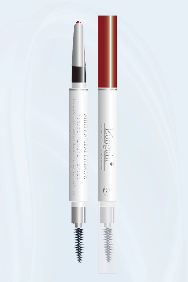 Double-ended mechanical Eyebrow Pencil With Brush